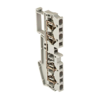 Колодка клеммная JXB-ST-2.5 31А 4 вывода пружинная сер. PROxima EKF plc-jxb-st-2.5-4