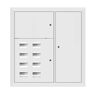 Щит этажный 8кв. RAL9003 (1000х950х160) Basic EKF mb28-v-8-r9003