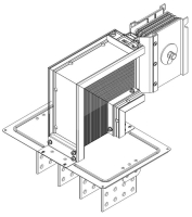 Секция фланцевая вниз Тип2 1000А Al 3L+N+PER НК IP55 тран. IEK LB-1000A4-25-F-FD2