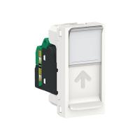 Розетка компьютерная 1-м 1мод. Unica Modular RJ45 кат.5E UTP бел. SchE NU341018
