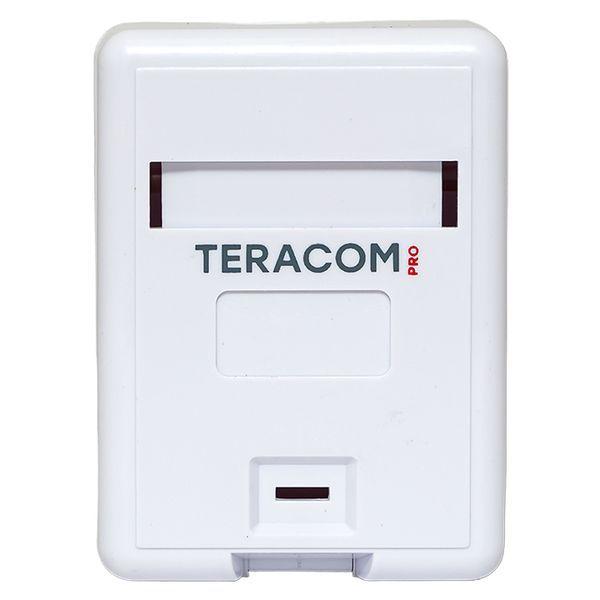 Корпус розетки настенной на 1 модуль Keystone со шторкой и маркером бел. TERACOM PRO EKF TRP-EBOX-1KSTN-WH