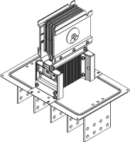 Секция фланцевая Тип1 1000А Al 3L+N+PER НК IP55 тран. IEK LB-1000A4-25-F-F1