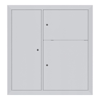 Щит этажный до 8кв. без окна слаботочка слева (1000х950х150) Basic EKF mb28-v-boz