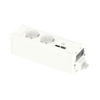 Блок Unica System+ 2хРозетка (2К+З) и 2хUSB A/C бел. SchE INS44220