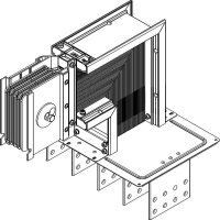 Секция фланцевая вверх Тип1 1000А Al 3L+N+PER НК IP55 тран. IEK LB-1000A4-25-F-FU1
