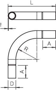 Дуга для трубы d20мм SBN20 G гальваническое цинк. OBO 2046809