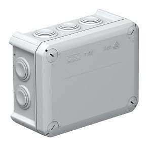 Коробка распределительная 150х116х67мм IP66 T 100 10х25 свет. сер. OBO 2007077