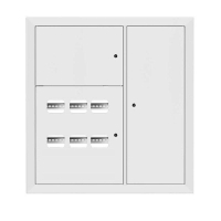 Щит этажный 6кв. RAL9003 3 окна в ряд по гориз. (1000х950х150) Basic EKF mb28-v-6-r9003-1