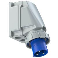 533-6 PCE Вилка настенная 63А/230V/1P+N+E/IP67