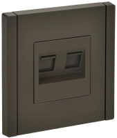 Розетка 2-м RJ11+RJ45 кат.5E FORTE&PIANO FP335 сер. IEK FP-KT20-O-1-K03