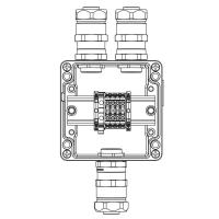 Корпус взрывозащищенный 120х120х90мм 1Ex e IIC Т5 Gb / Ex tb IIIB T95град.C Db IP66 алюм. DKC 1201.121.20.017
