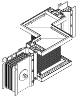 Секция Z лев. 1250А Al 3L+N+PER НК IP55 тран. IEK LB-1250A4-25-F-ZL