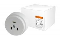 Розетка РШ 32А 250В 2Р+РЕ ОУ белая TDM