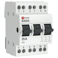 Переключатель трехпозиционный 3п 25А Basic EKF tps-3-25
