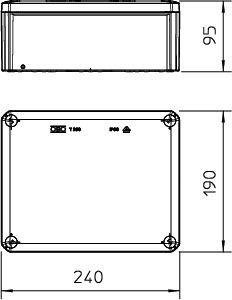 Коробка распределительная 240х190х95мм T 250 OE OBO 2007287