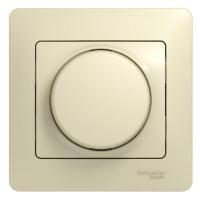 Светорегулятор (диммер) СП Glossa 300Вт Glossa поворот. в сборе беж. SchE GSL000234
