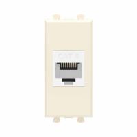 Розетка компьютерная 1мод. Avanti "Ванильная дымка" RJ45 кат.6 без шторок модульная механизм DKC 4405691