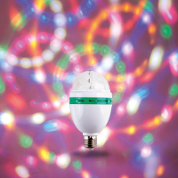 Лампа светодиодная "Диско" 3LED RGB 6Вт E27 220В 80х80х195мм NEON-NIGHT 601-253