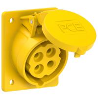 414-4 PCE Розетка встраиваемая наклонная 16А/110V/3P+E/IP44