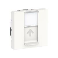 Розетка компьютерная 1-м 2мод. Unica Modular RJ45 кат.6 UTP бел. SchE NU341518