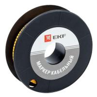 Маркер каб. 6.0кв.мм "1" (ЕС-3) (уп.350шт) EKF plc-KM-6-1