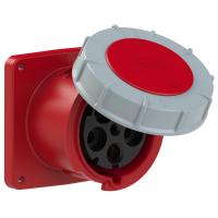 345-6 PCE Розетка встраиваемая 125А/400V/3P+N+E/IP67, фланец 120x120