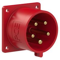 625-6 PCE Вилка встраиваемая 32А/400V/3P+N+E/IP44, фланец 70x70