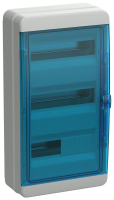 Корпус пластиковый КМПн-36 IP65 син. прозр. дверь TEKFOR IEK TF5-KP72-N-36-65-K03-K07