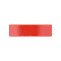 Фланец сплошной для корпусов ST тип 5 543х153мм красн. RAL3020 DKC R5FSST03-RAL3020
