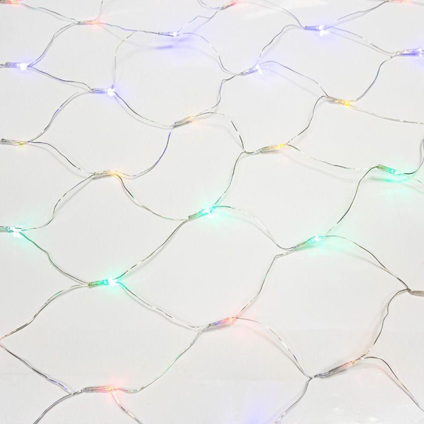 Гирлянда "Сеть" с контроллером 1.5х1.5м 150LED мульти. прозр. провод 12Вт 220В IP20 NEON-NIGHT 215-129