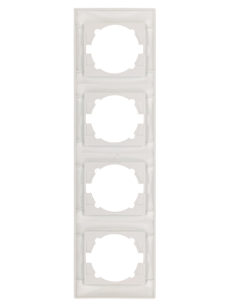 Рамка 4-х постовая вертикальная перламутр "Лама" TDM