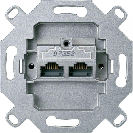 Розетка компьютерная 2-м СП Merten RJ45 кат.6 8/8 антик механизм SchE MTN465706