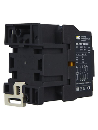 Контактор КМИ-11210 12А 230В/АС3 1НО IEK KKM11-012-230-10