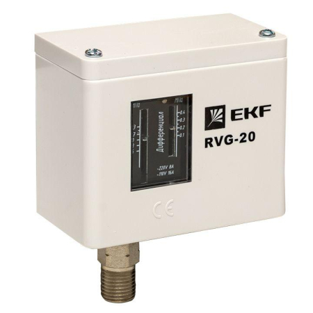 Реле избыточного давления RVG-20-1.6 (1.6МПа) EKF RVG-20-1.6