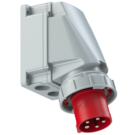 535-6 PCE Вилка настенная 63А/400V/3P+N+E/IP67