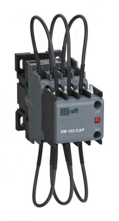 Контактор конденсаторный КМ-102-CAP 12кВАр 380/400В AC6b 2НЗ DEKraft 22403DEK