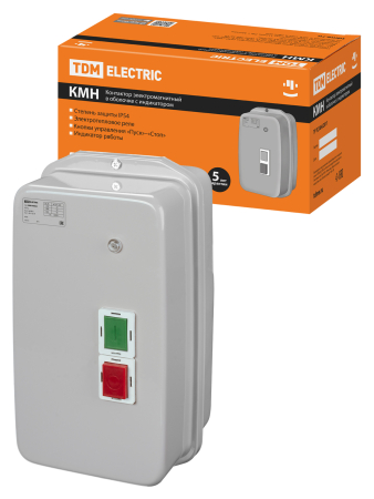 КМН48062 80А в оболочке с индикатором Ue=380В/АС3 IP54 TDM