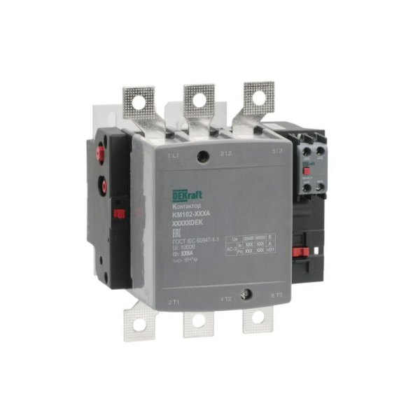 Контактор 225А 110В АС АС3 АС4 1НО+1НЗ КМ-102 DEKraft 21954DEK