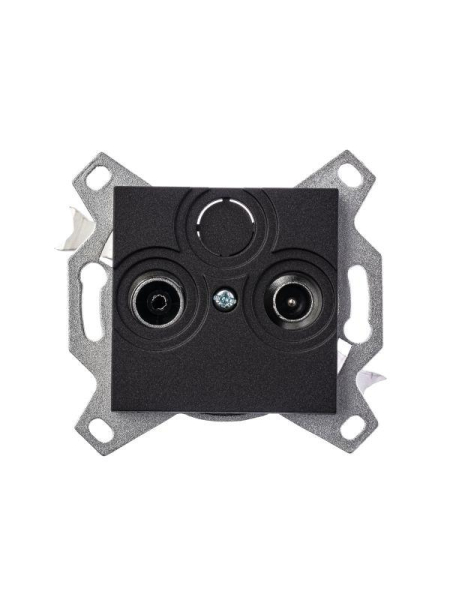 Розетка TV-R Levit оконечная антрацит ABB 2CHH083503A6063