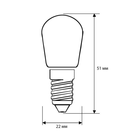 Лампа светодиодная LED2-T26/845/E14 2Вт 220В Camelion 13154