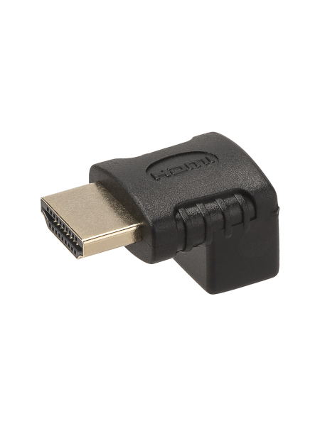 Переходник "АВП 4" штекер HDMI - гнездо HDMI угловой на 90 градусов, позолоченные контакты, TDM