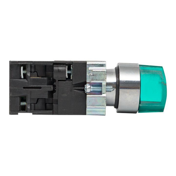 Переключатель BD21 2P с зел. подстветкой 230В NO PROxima EKF xb2-bk21-g-230