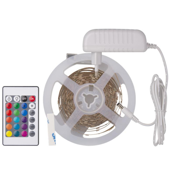 Лента светодиодная 95 146 NLS-SET-04 RGB 5м 60шт/м адаптер 1м IP20 Navigator 95146