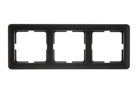 Рамка 3-м W59 черн. бархат SE KD-3-68 (КД-3-68)