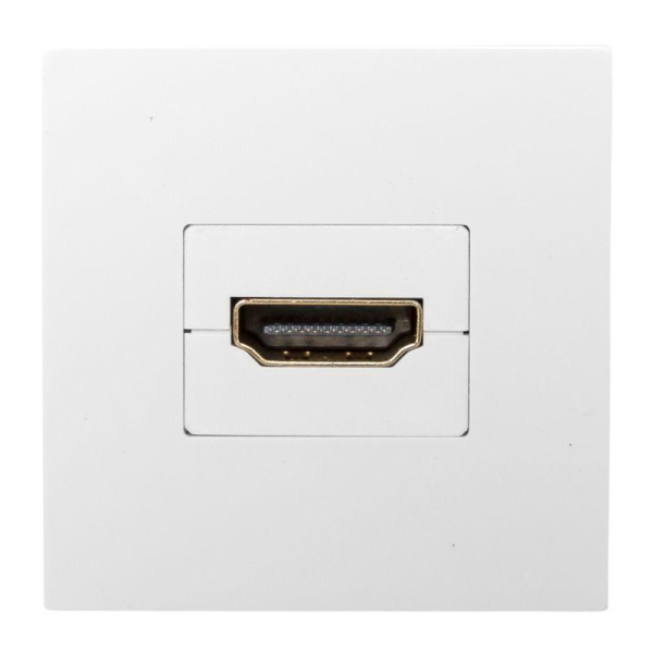 Розетка HDMI 1-м СП 2мод. без индикатора бел. EKF E2MR-21HDMI-10