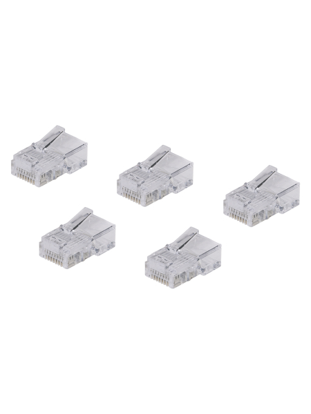 Разъем RJ-45 UTP для кабеля кат. 5Е, 8P8C (5 шт), TDM