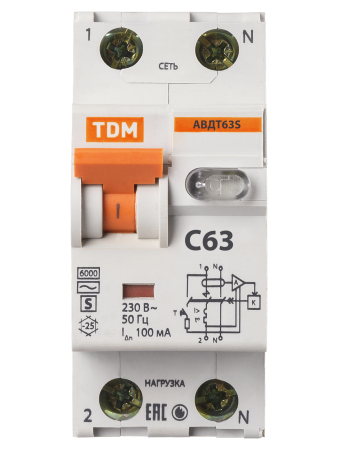 АВДТ 32 C63 100мА TDM
