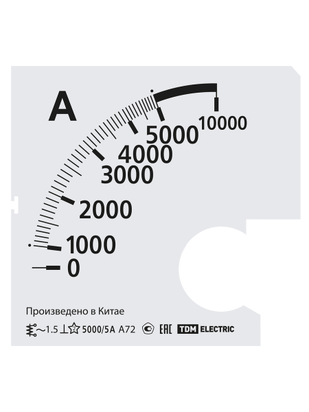 Шкала Ш72 5000/5А-1,5 (для А72 Х/5А) TDM