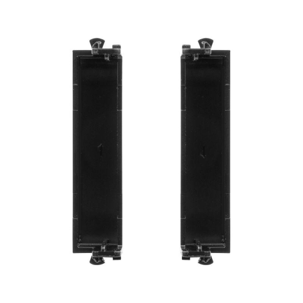 Комплект модульных заглушек "Avanti" "Черный квадрат" 0.5 модуля (уп.2шт) DKC 4402995