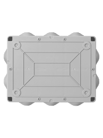 Распаячная коробка ОП 190х140х70мм, прозрач. крышка, IP55, 10 гермовводов, инд. штрихкод, TDM